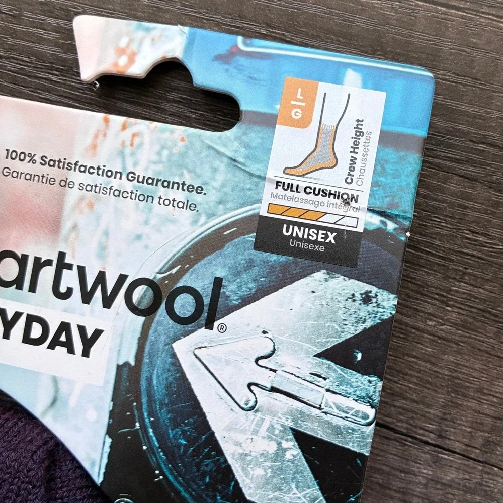 Smartwool Everyday Popcorn Cable Merino Wool Full Cushion Crew Socks Unisex LG